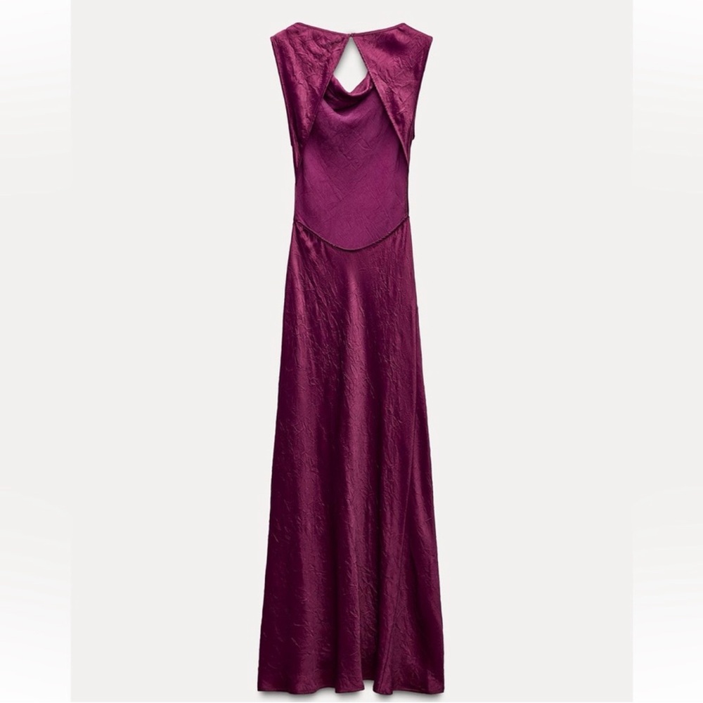 Zara Deep Purple Maxi Dress - Picture 2 of 5